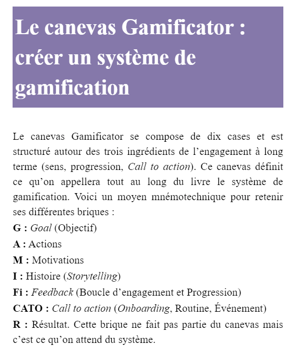 extrait du livre Comment utiliser les mécaniques du jeu pour engager et fidéliser - 1